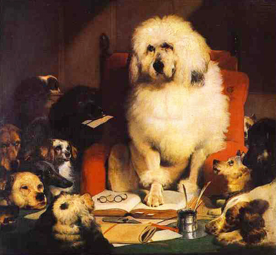 Laying Down the Law Edwin Henry Landseer